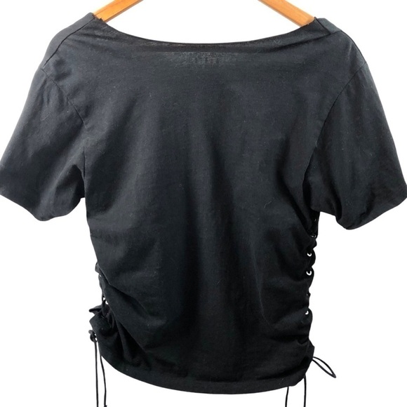 Pink Floyd Graphic T Shirt Grommet Lace Up Sz S North American Tour 1994 V Neck - Picture 6 of 7